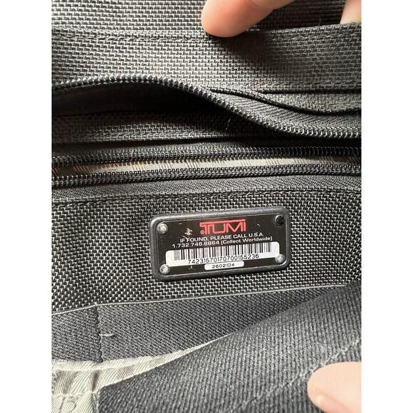 Tumi Business bag nylon black with‎ pass case - Picture 8 of 8